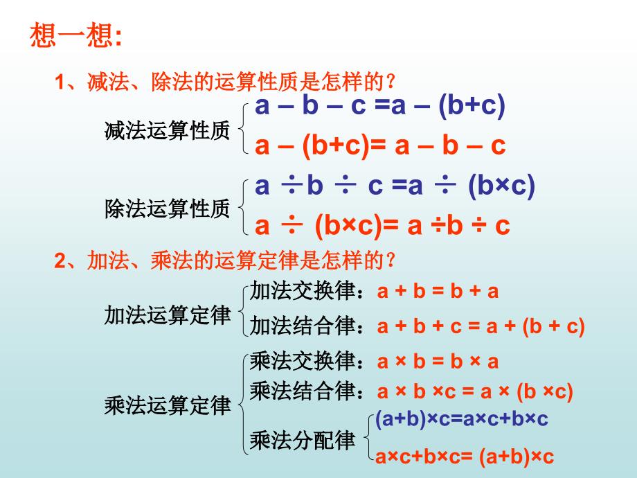 5运算定律与简便算法及四则混合运算_第2页