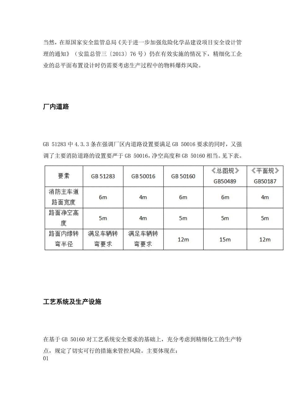 精细化工企业工程设计防火标准 重点解析_第5页