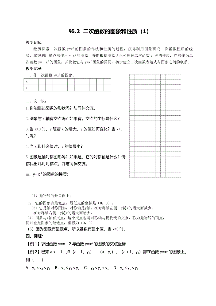 二次函数的图像与性质（1）（教育精品）_第1页