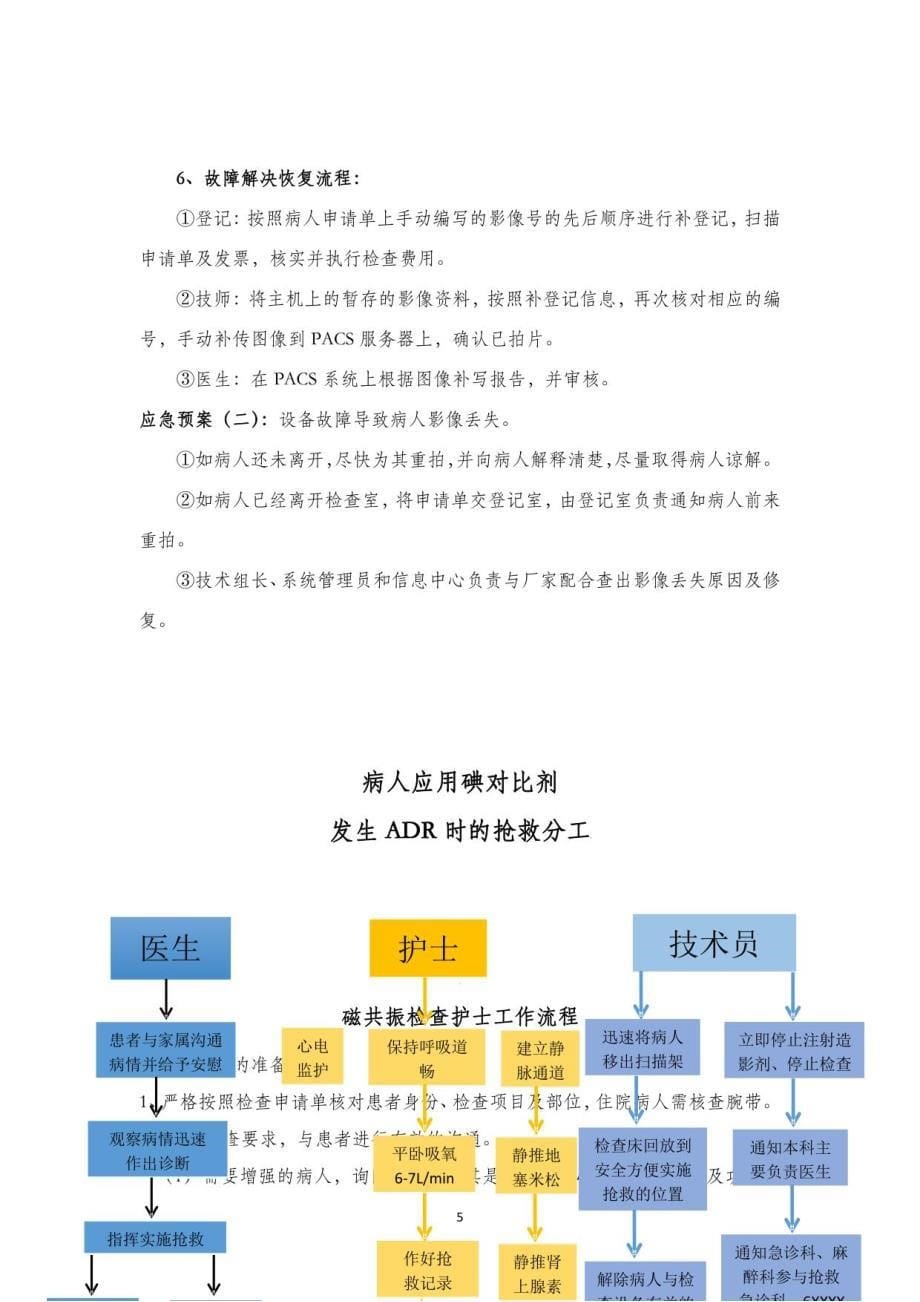 影像医学科各种应急预案流程图汇编_第5页