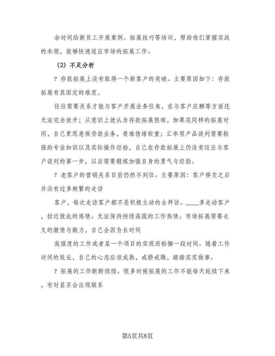 2023客户经理工作计划标准范文（三篇）.doc_第5页