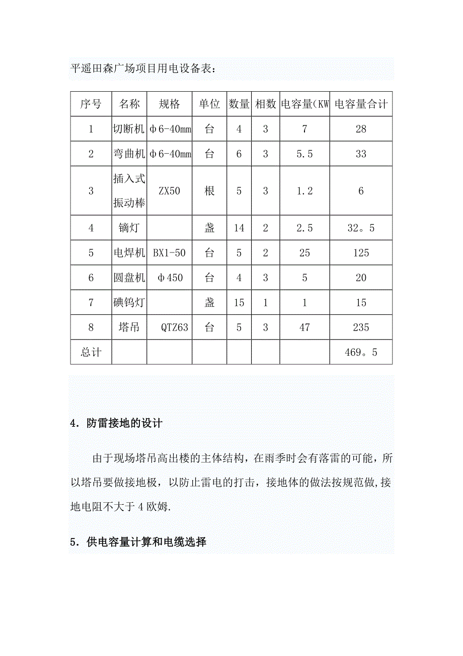 平遥田森广场临电施工方案_第2页