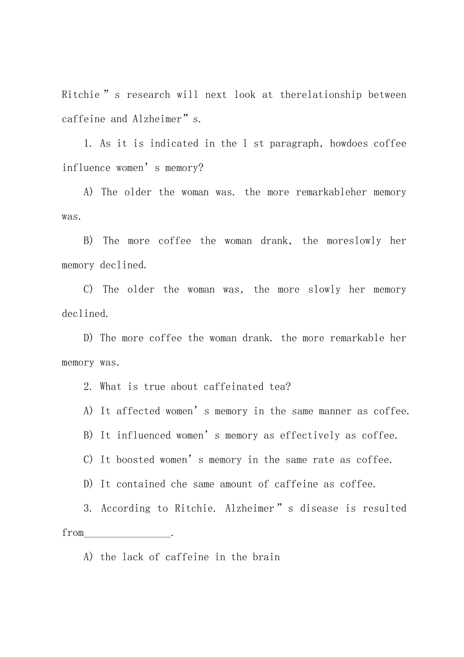 2022年12月英语六级阅读练习饮食健康.docx_第3页