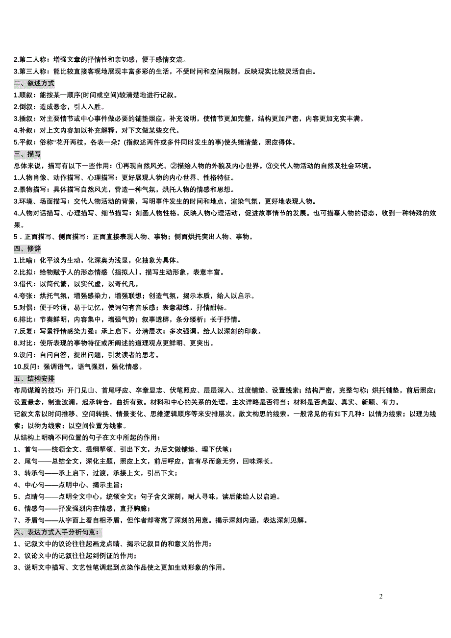 现代文阅读答题技巧_第2页