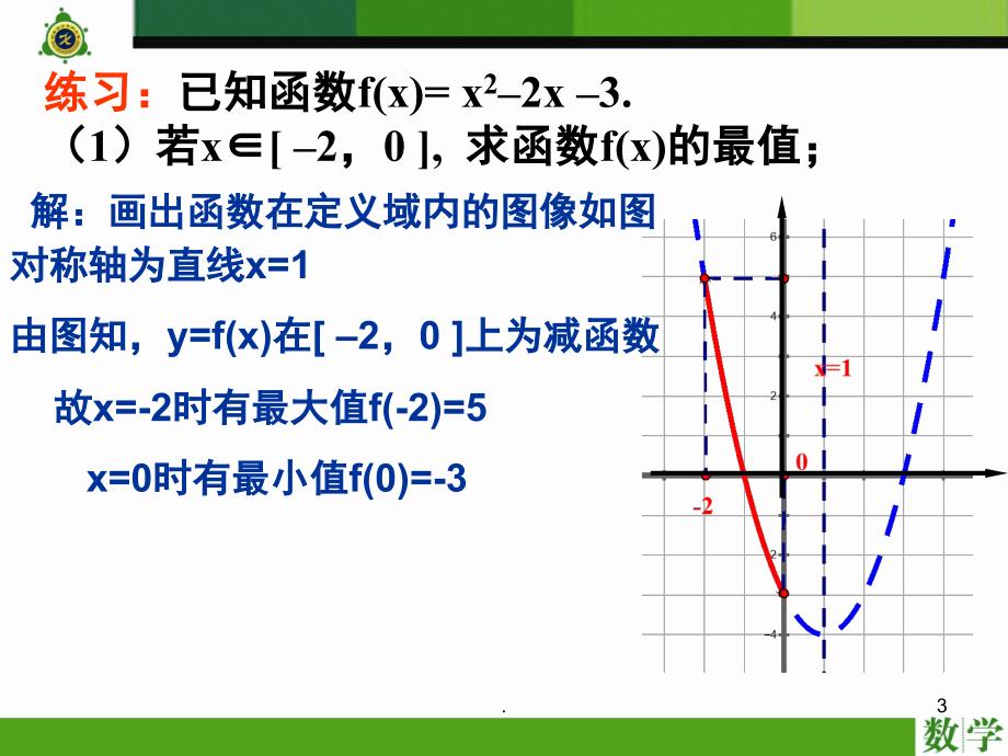 1.3.3二次函数求最值动轴定区间动区间定轴分享资料_第3页