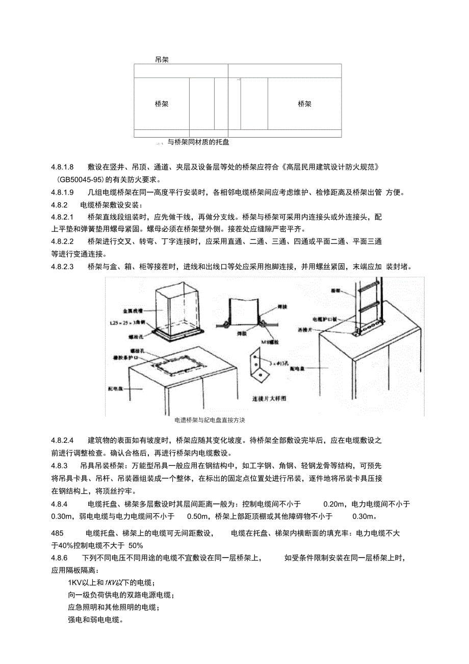 电缆桥架安装和桥架内电缆敷设只是分享_第5页