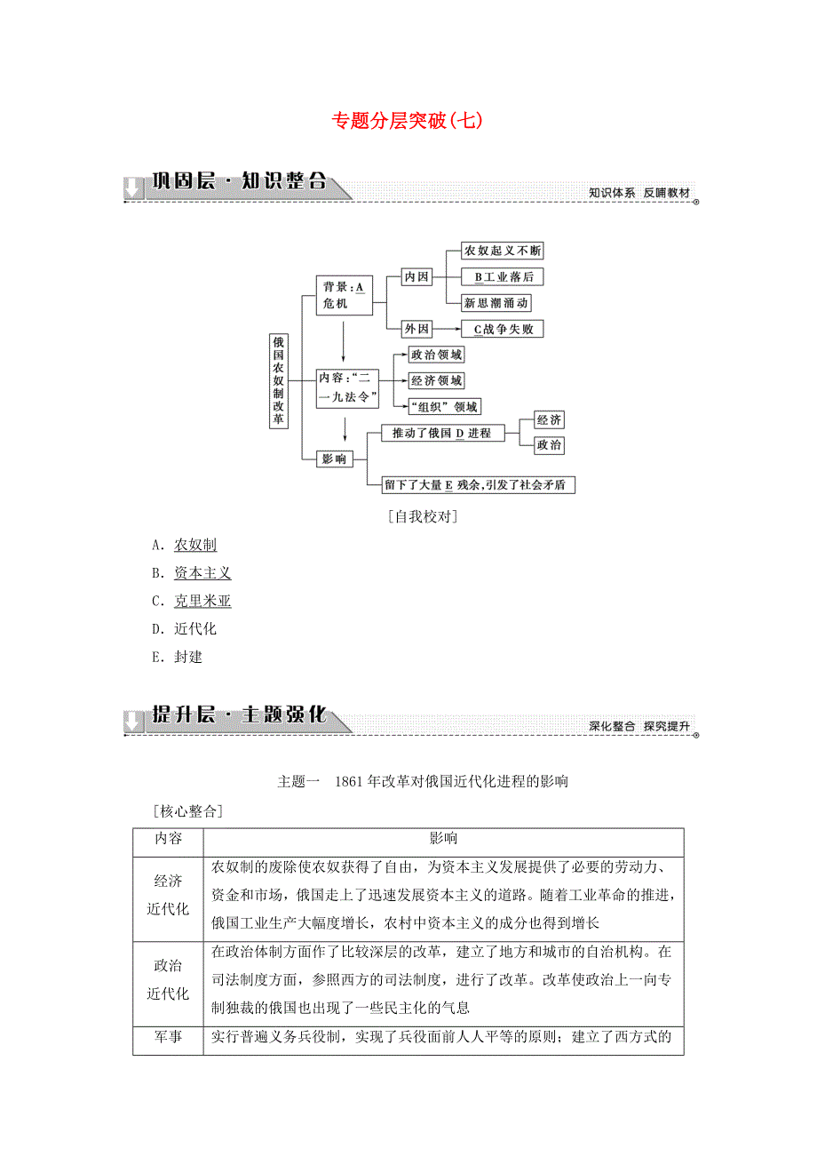 高中历史专题分层突破7教师用书人民版_第1页