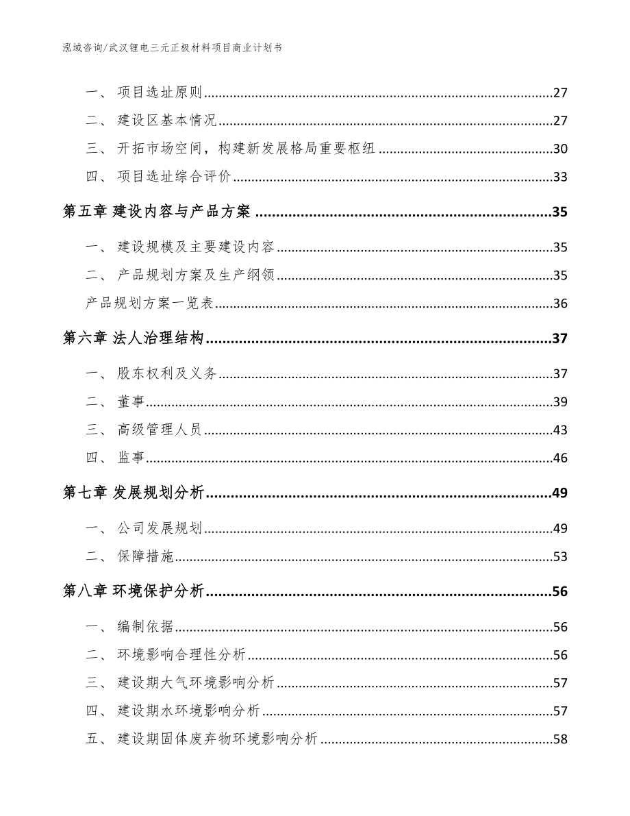 武汉锂电三元正极材料项目商业计划书【模板】_第3页