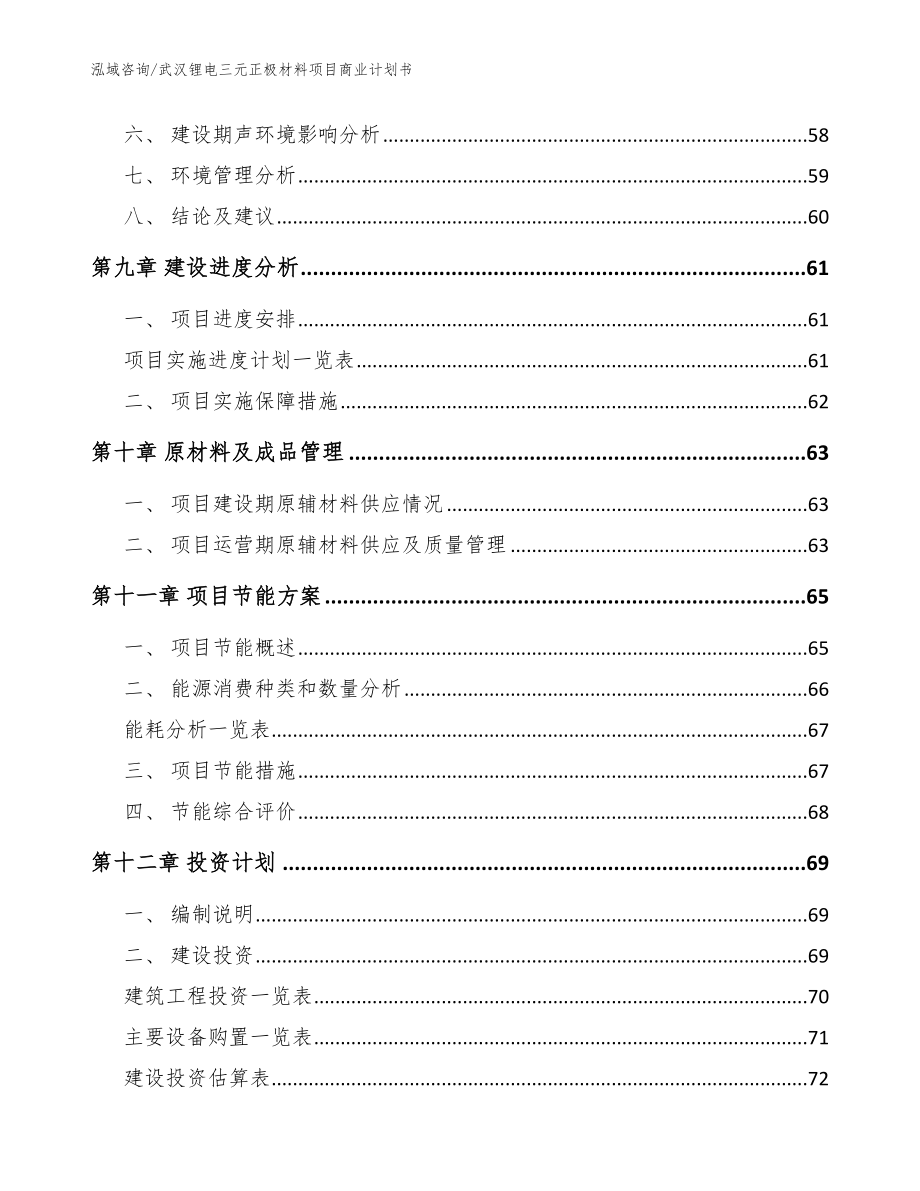 武汉锂电三元正极材料项目商业计划书【模板】_第4页