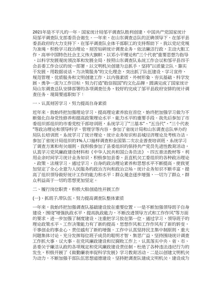 统计系统述职述廉报告.docx