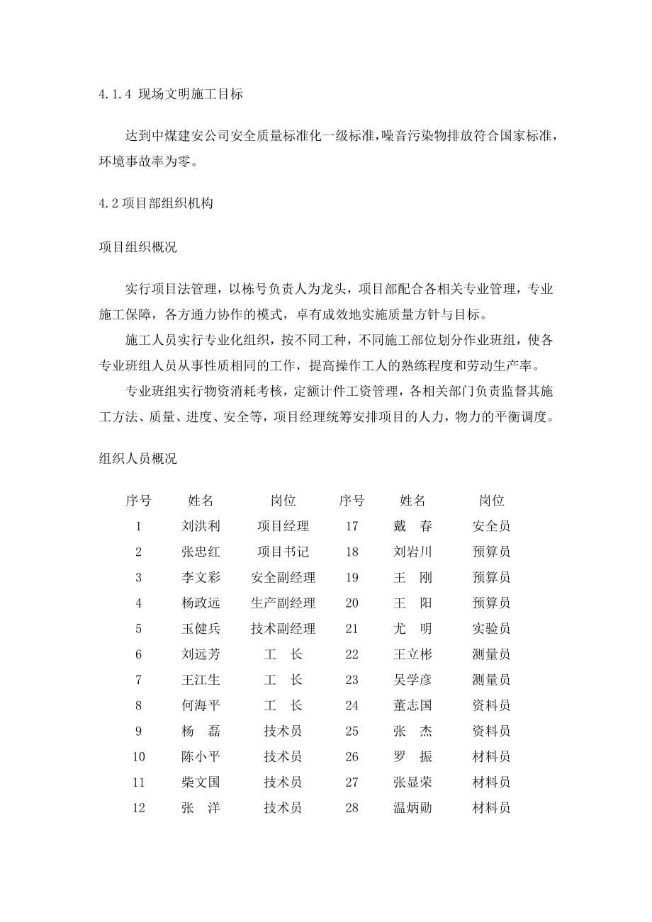 工程设计集控化验办公楼施工组织设计_第5页