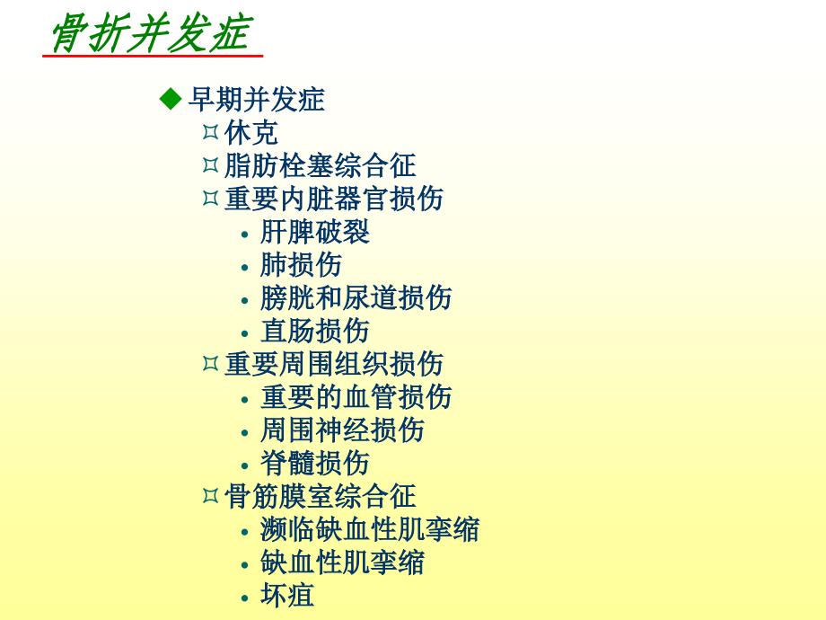 《骨折的并发症》PPT课件_第2页