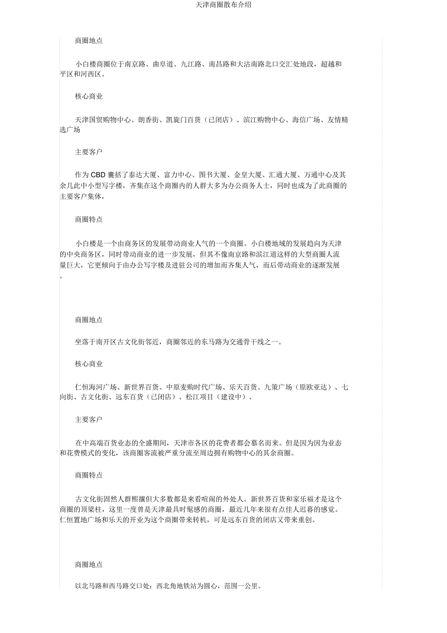 天津商圈分布介绍.docx_第3页