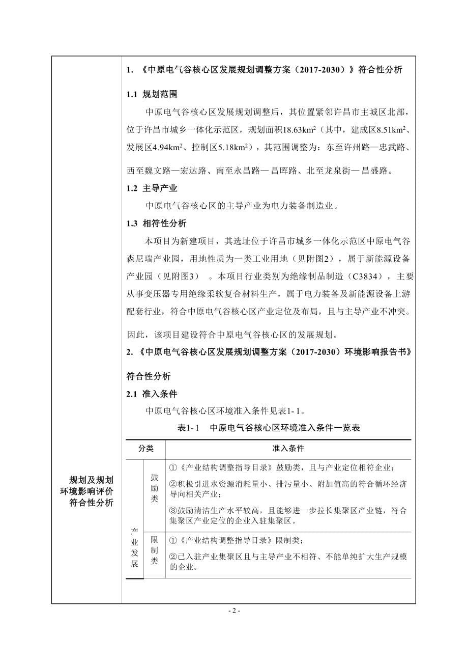 河南豫冠电工材料有限公司年产100吨变压器专用绝缘柔软复合材料项目环评报告.docx_第5页