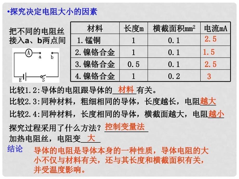 九年级物理上册 4.3.电阻：导体对电流的阻碍作用课件 （新版）教科版_第5页