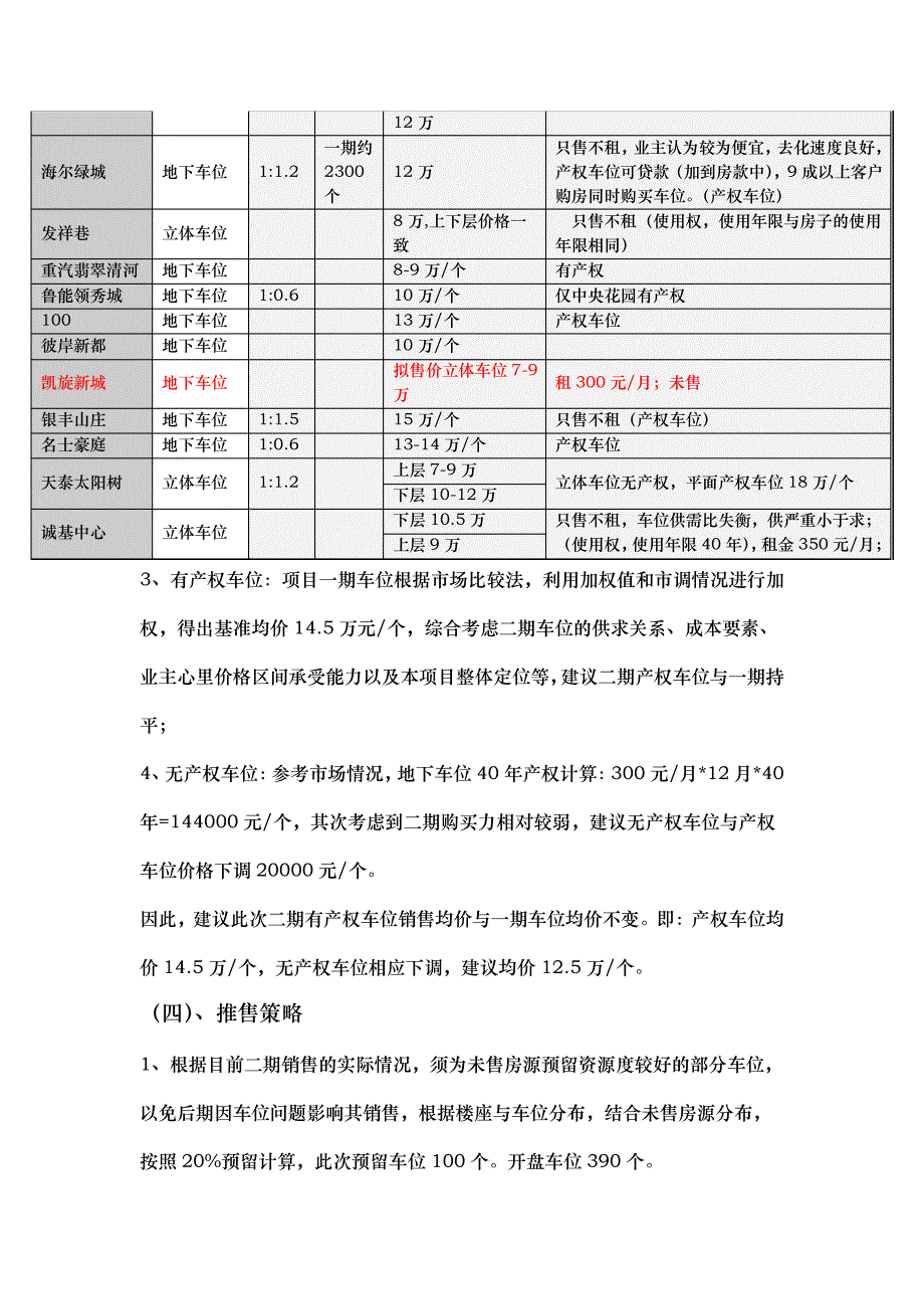 二期车位销售方案说明15285_第3页