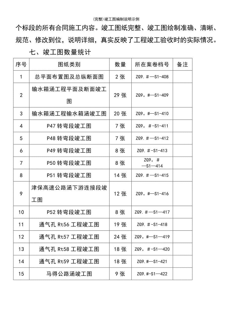 (最新整理)竣工图编制说明示例_第5页