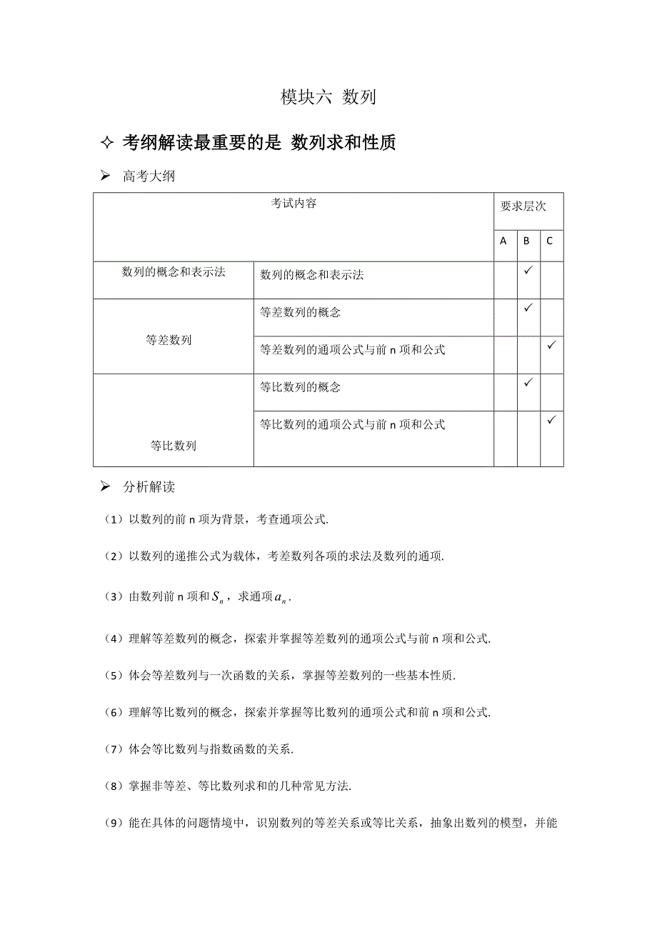 高中数列知识总结_第1页