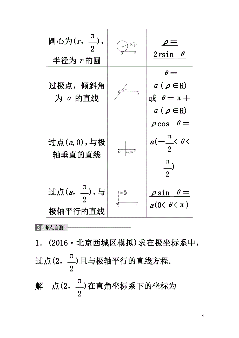 2021版高考数学大一轮复习第十三章选考部分13.1坐标系与参数方程第1课时坐标系教师用书文新人教版_第4页