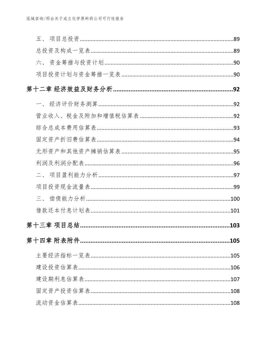 邢台关于成立化学原料药公司可行性报告_第5页