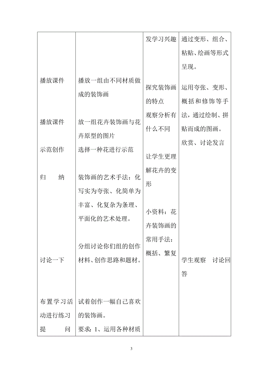 初中美术教学设计 （精选可编辑）.DOC_第3页