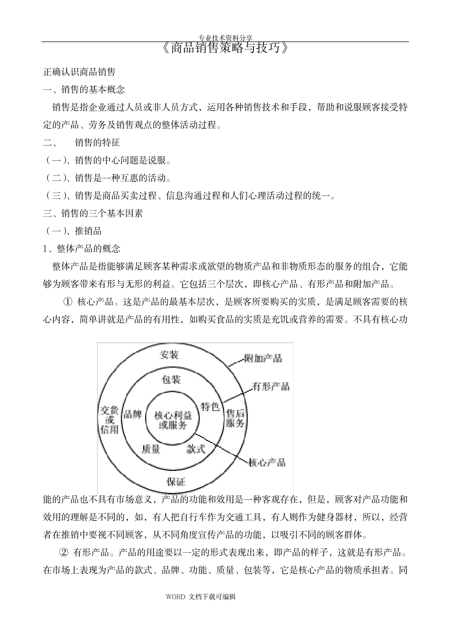 《商品销售策略和技巧》_人力资源-销售管理_第1页