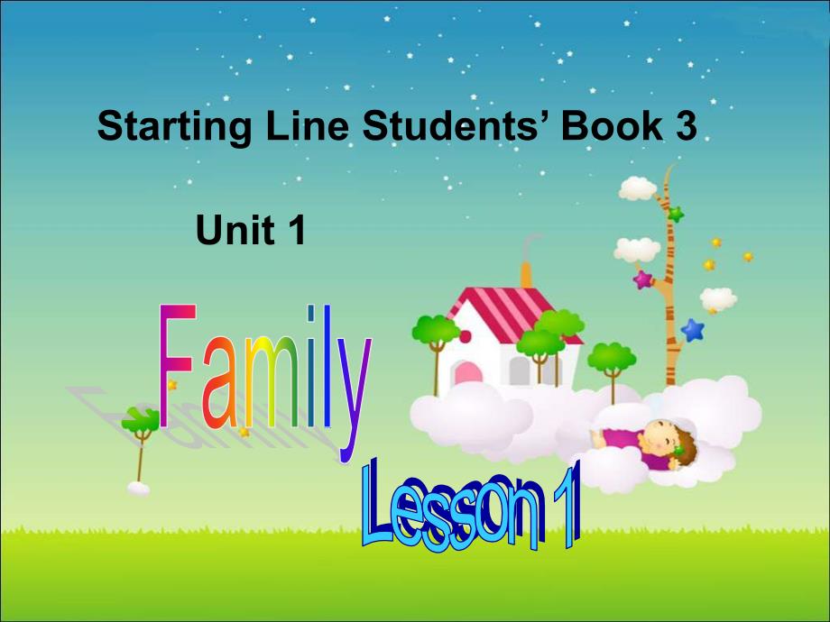 人教新起点英语二上Unit1Familylesson1课件_第1页