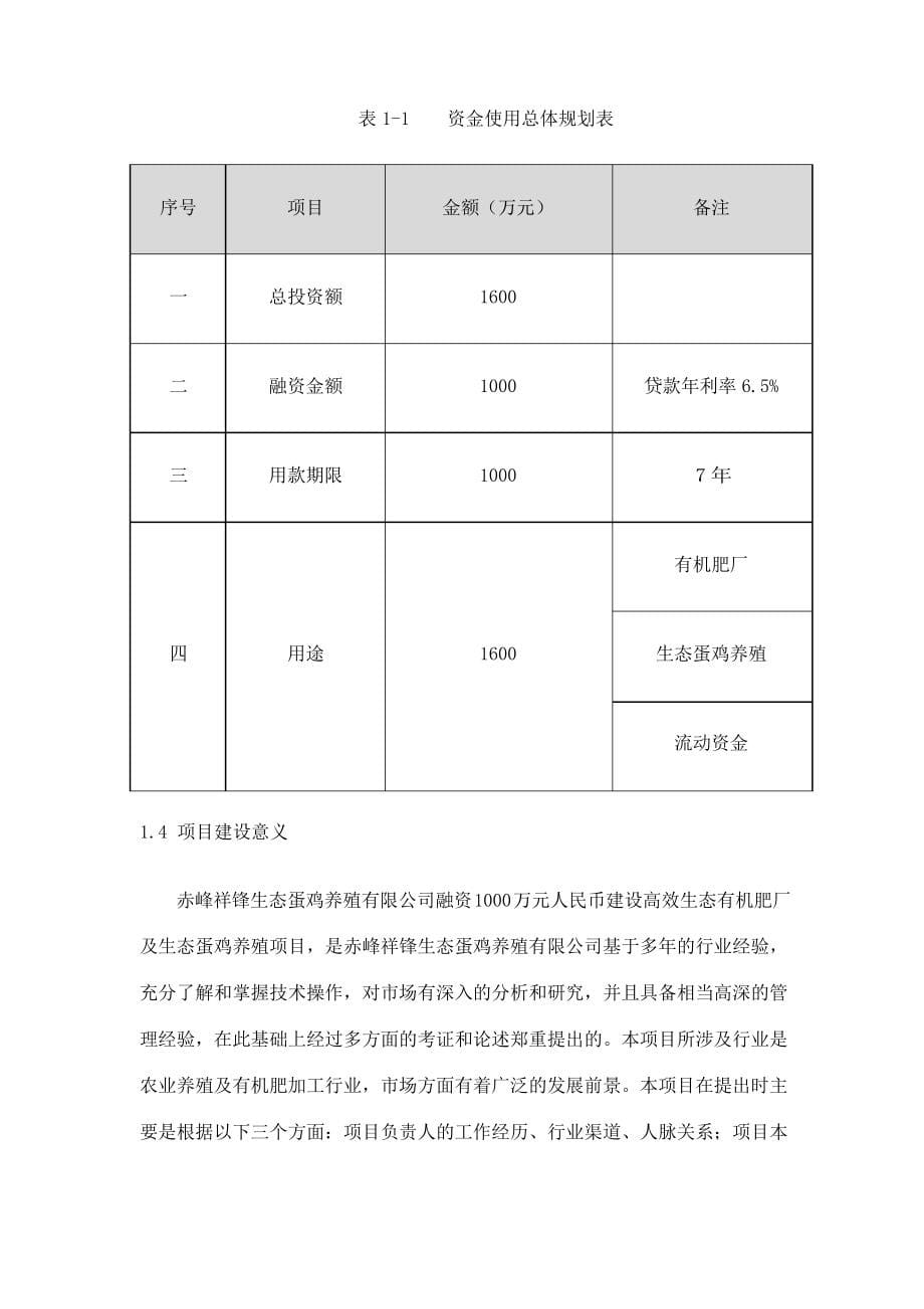 赤峰祥锋生态蛋鸡养殖公司投资风险规避报告_第5页