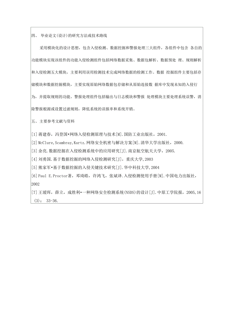 网络入侵检测工具的设计与实现开题报告_第3页