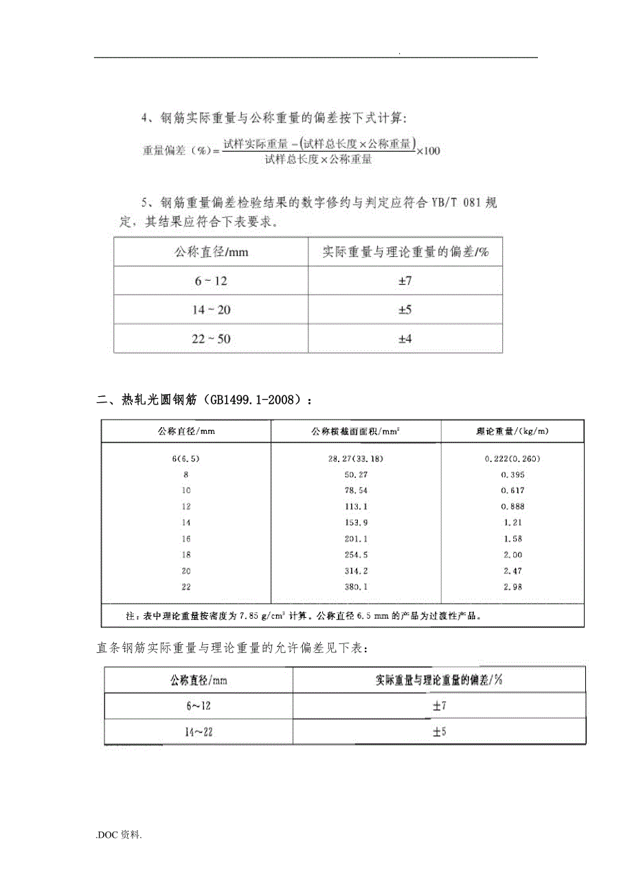 钢筋重量偏差测试作业指导书_第2页