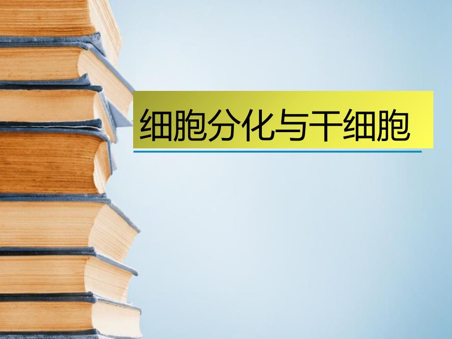 细胞分化干细胞细胞生物学_第1页