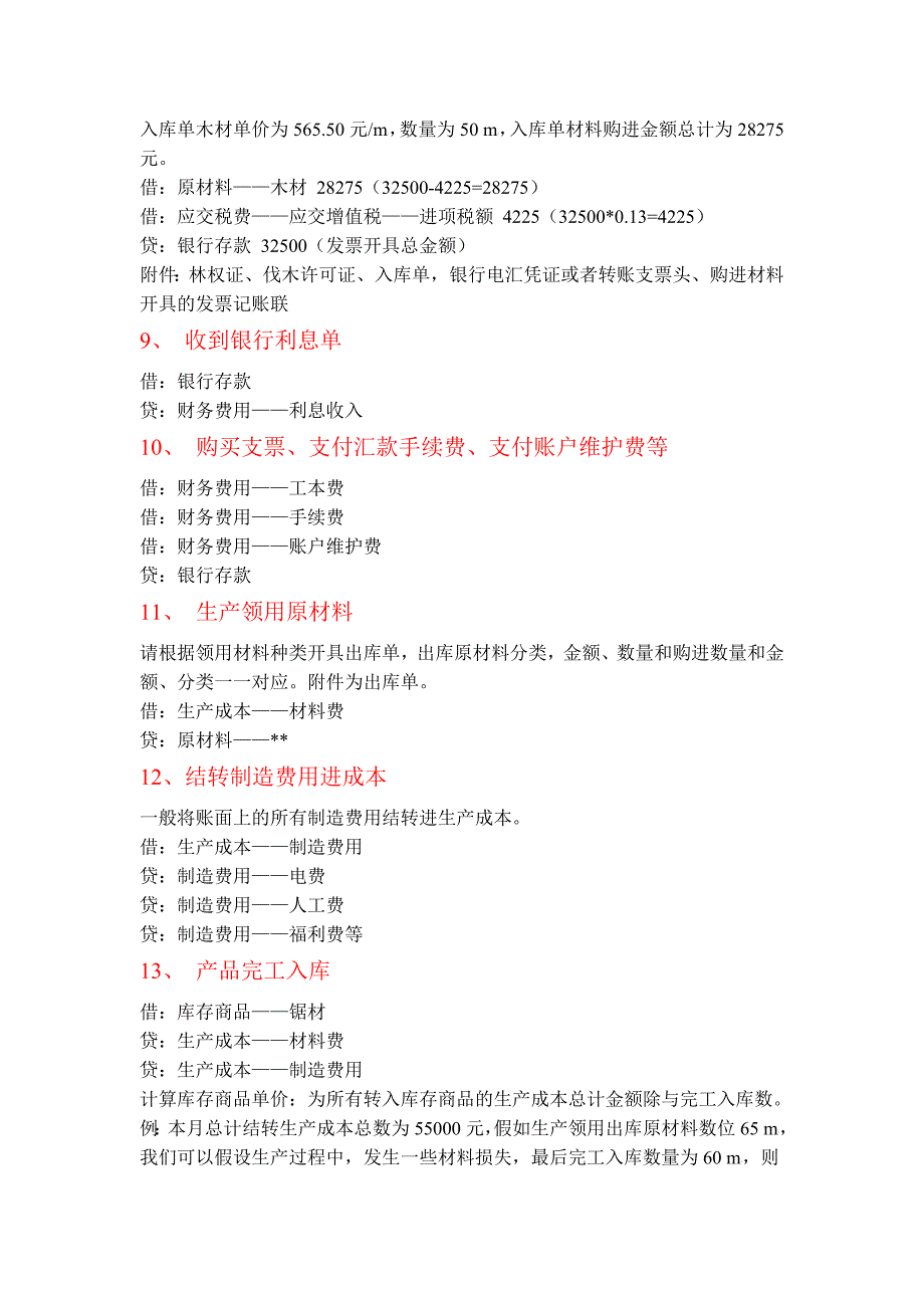 木材加工企业账务处理流程_第3页