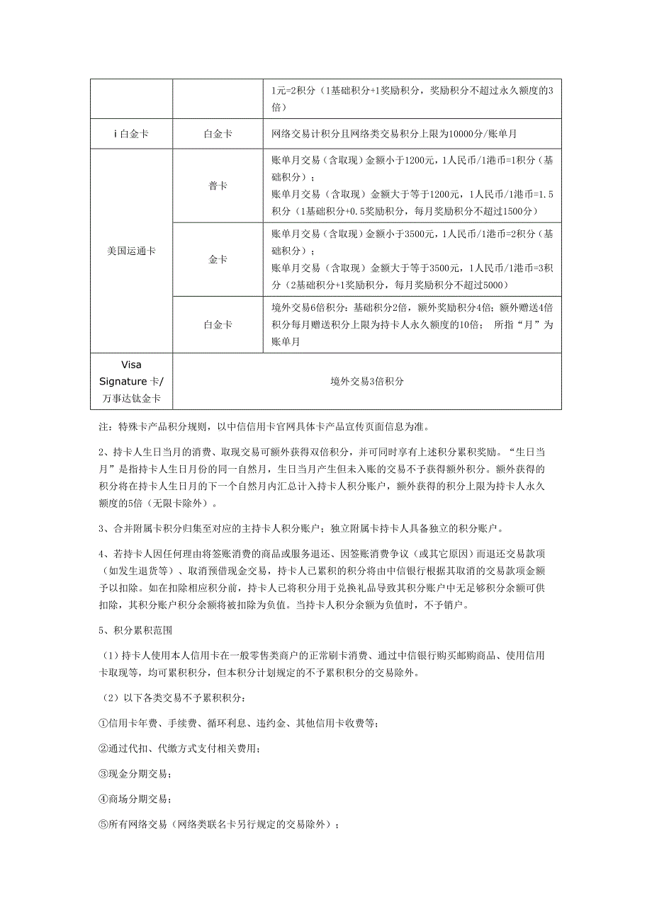 中信银行积分计划条款与细则.doc_第2页