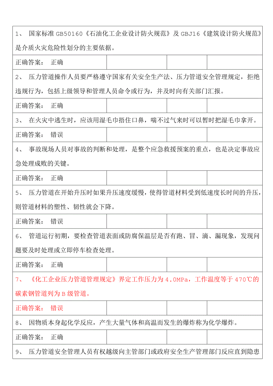 山东省压力管道操作试题_第1页