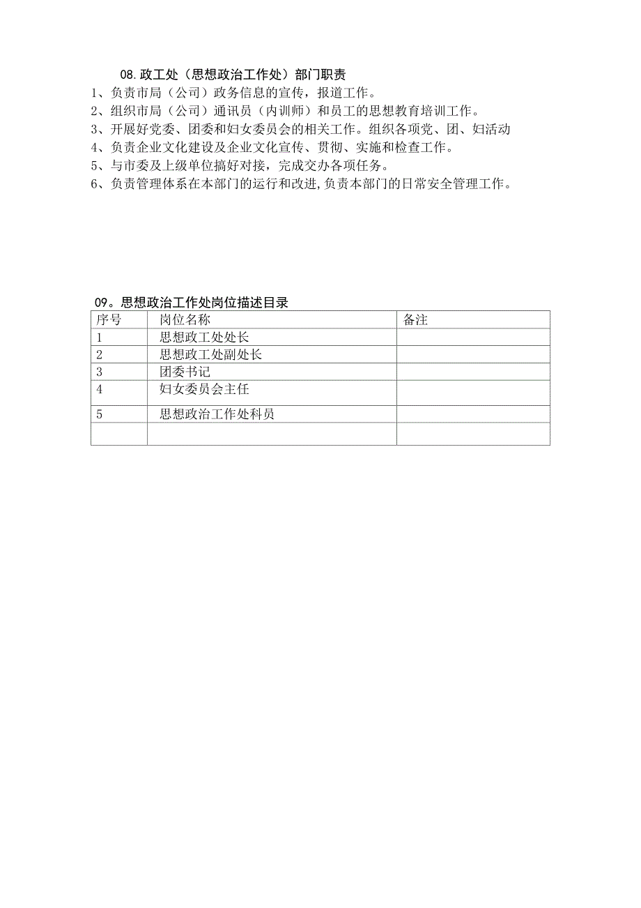 政工处工作职责_第1页