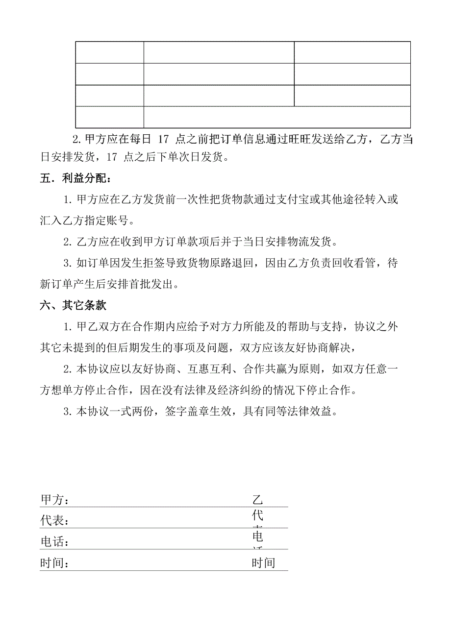 代发货合作协议_第2页