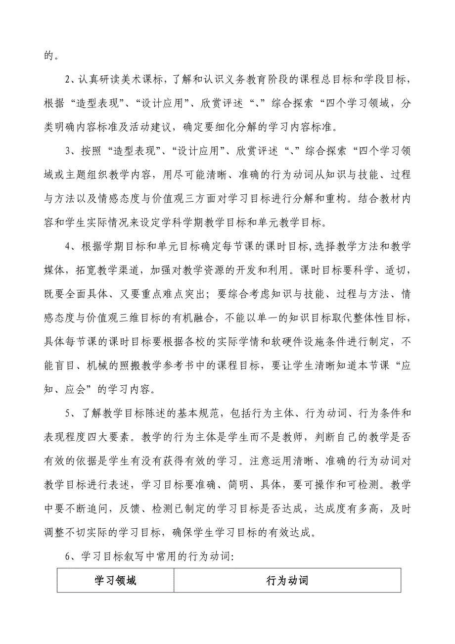 美术学科新课程标准细化解读指导意见_第2页