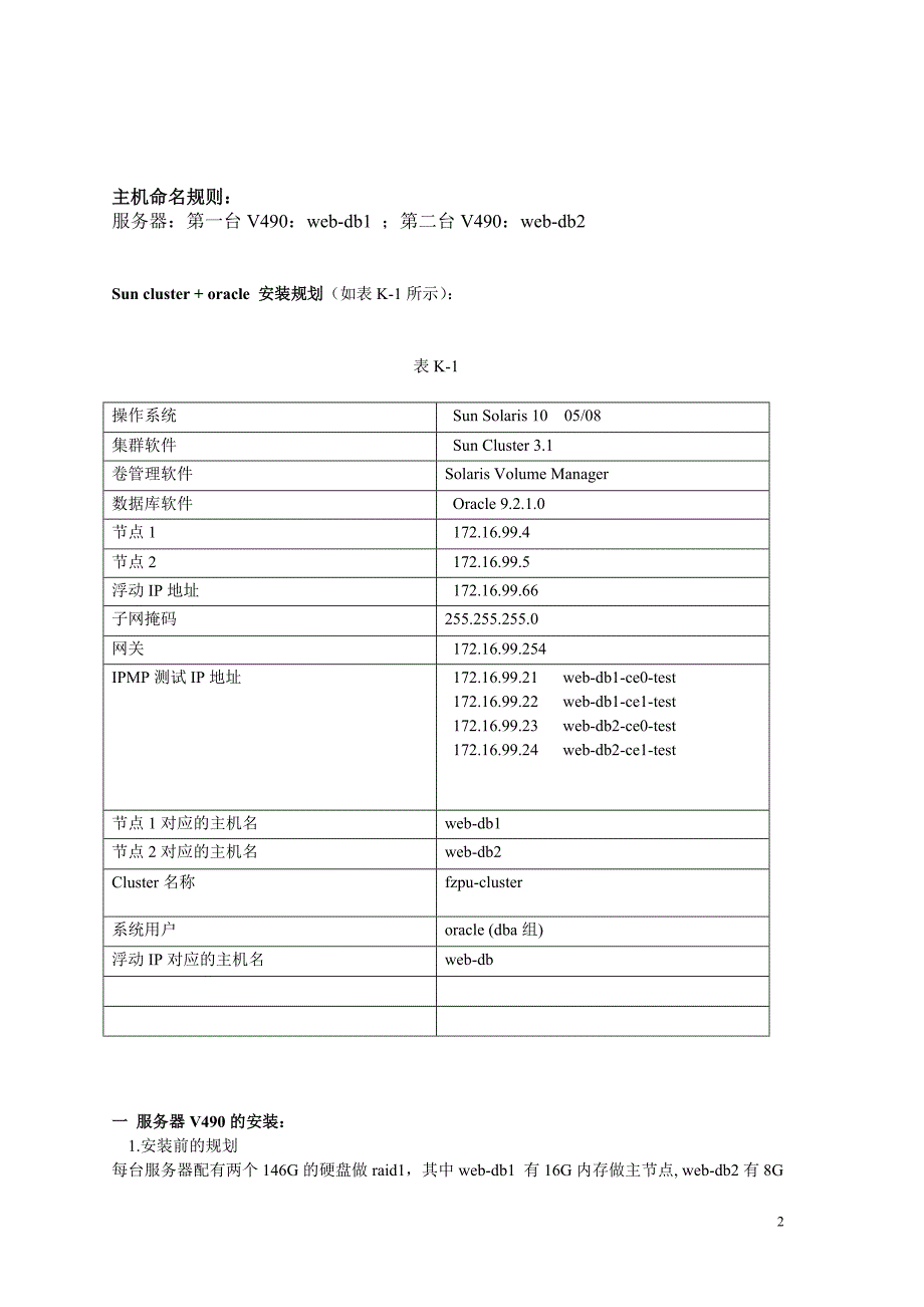 SUN V490+OracleHA双机改造文档_第2页