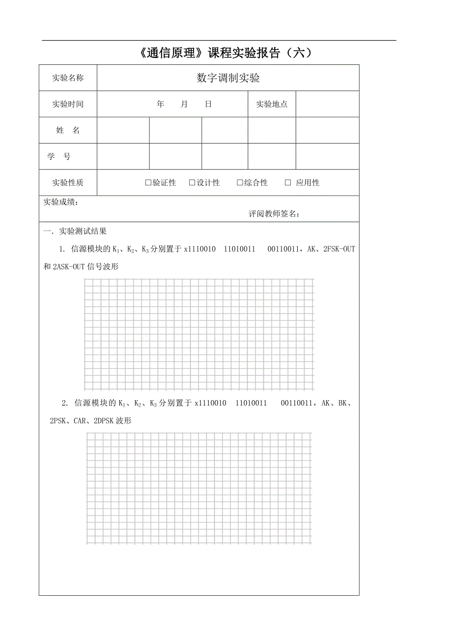 实验六数字调制实验doc.doc_第2页