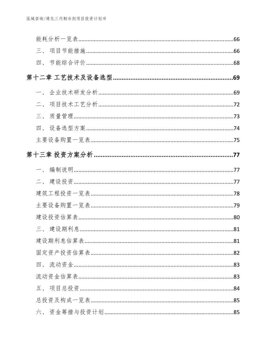 通化三代制冷剂项目投资计划书_第5页