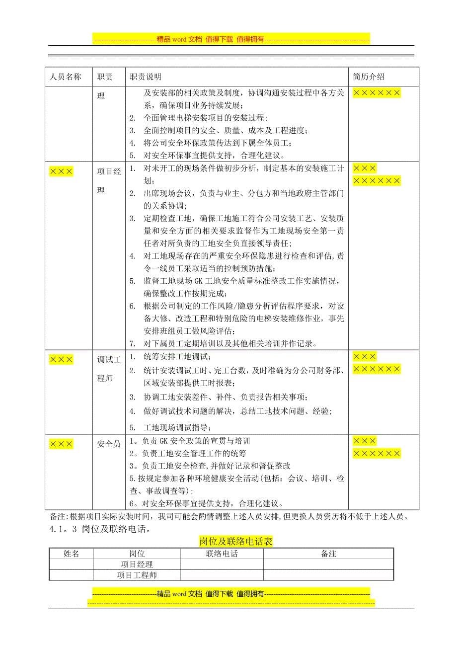 施工组织设计方案(垂直电梯).doc_第5页