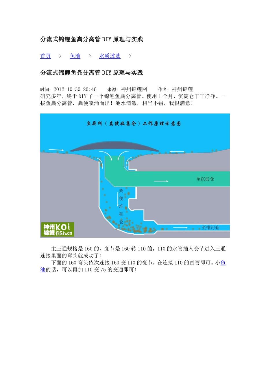 分流式锦鲤鱼粪分离管DIY原理与实践.doc_第1页