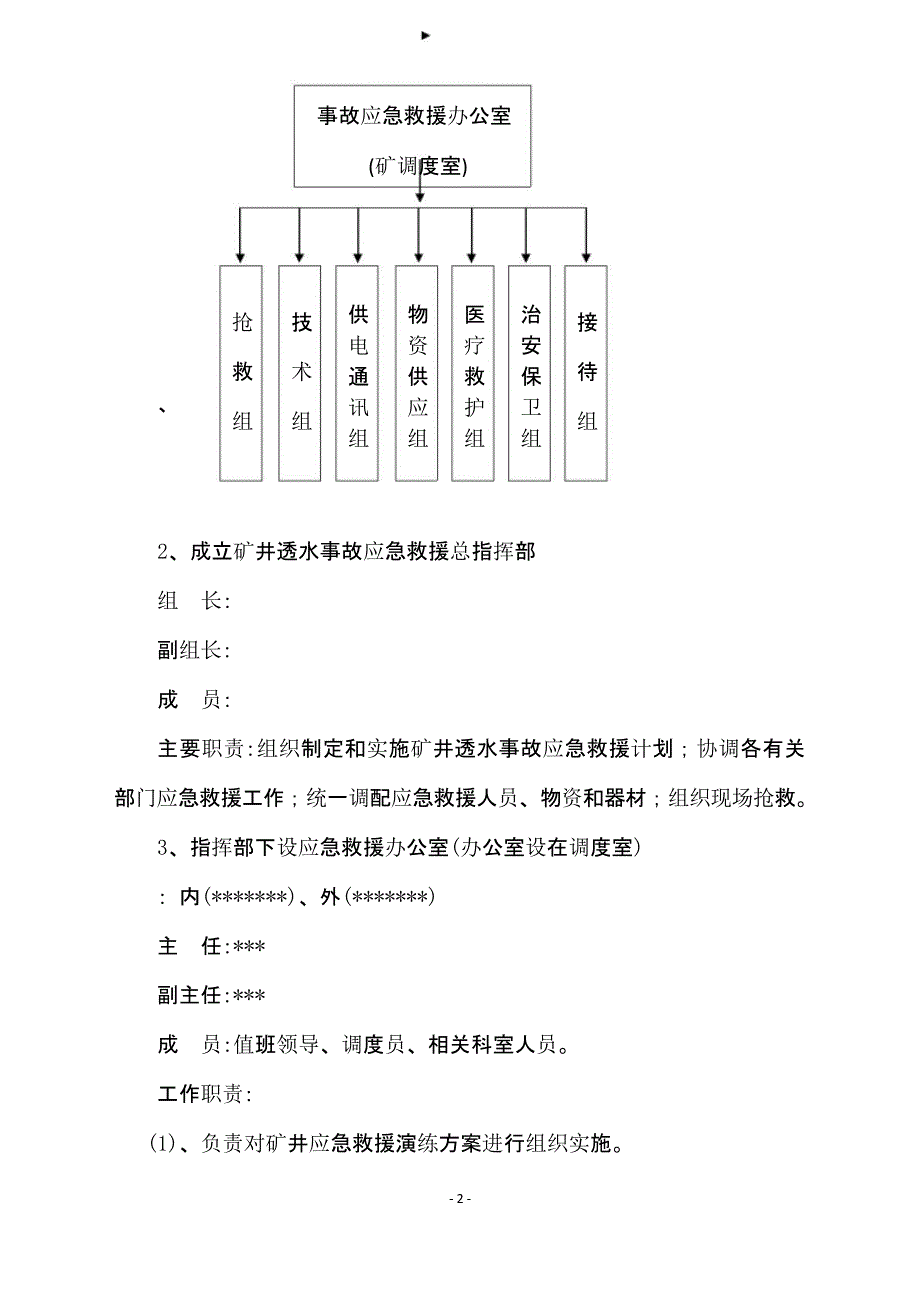 【演练方案】矿井透水事故应急救援演练方案_第2页