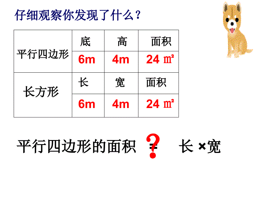 平行四边形的面积2五上_第4页