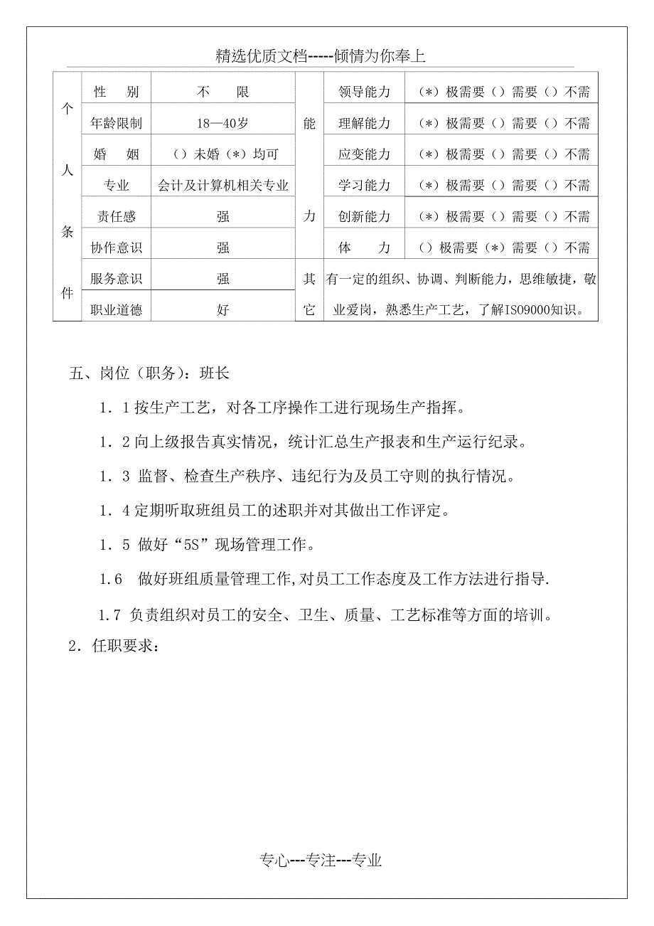 挂面生产处岗位职责_第4页