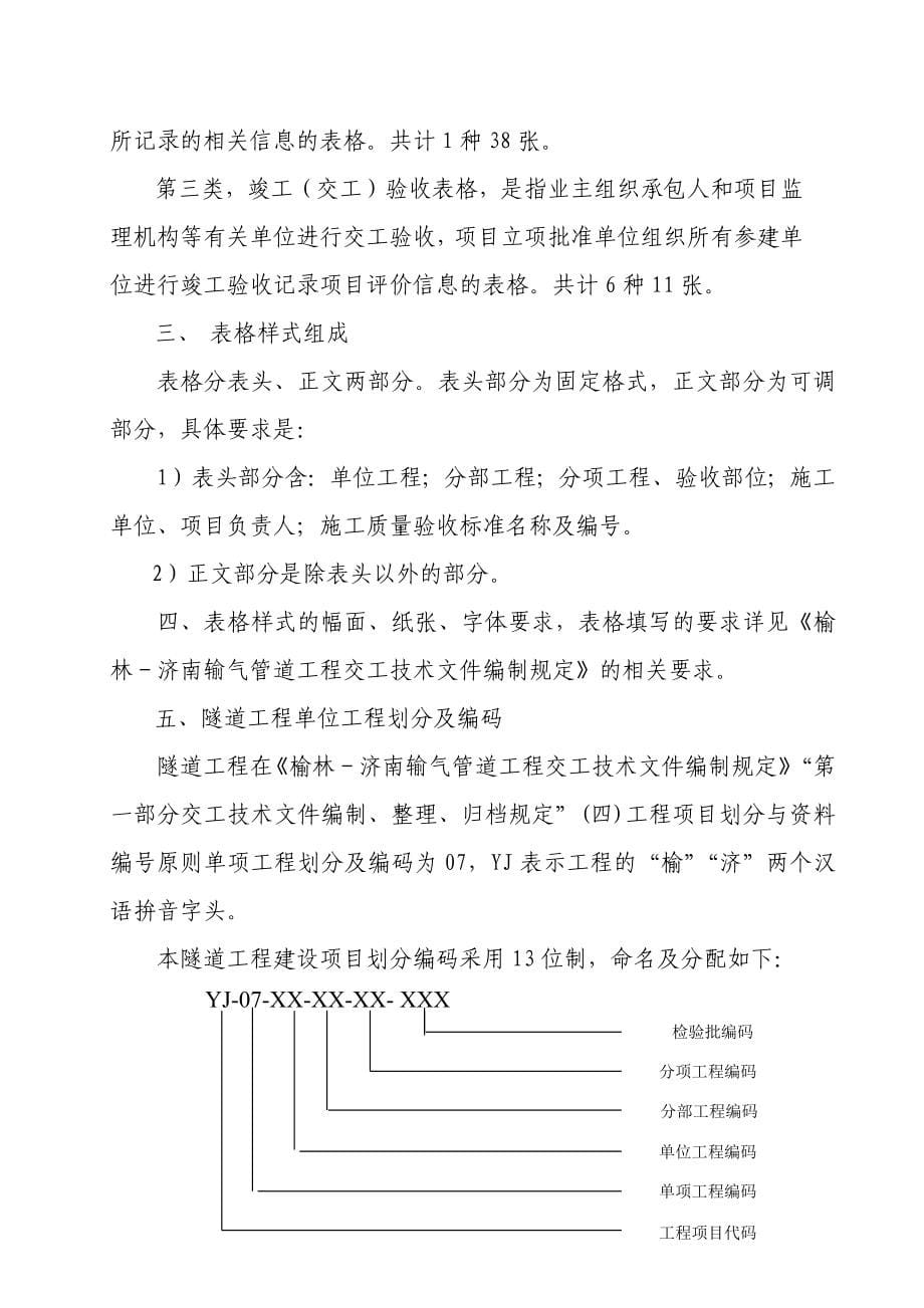 隧道工程施工质量验收表格手册_第5页