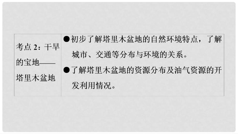 中考地理总复习 第1部分 考点突破 第17章 西北地区及青藏地区课件 新人教版_第3页