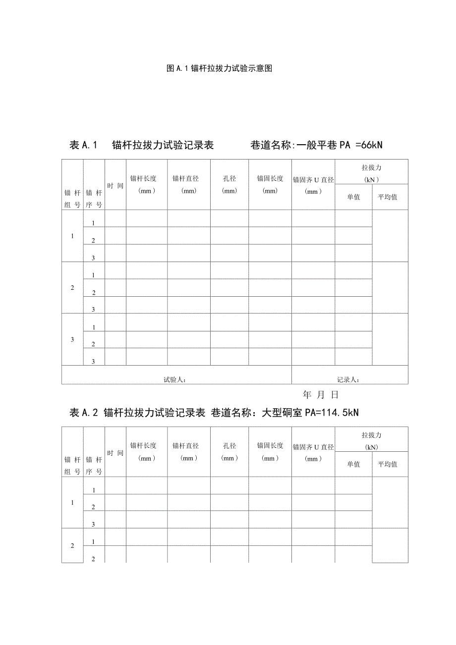 锚杆拉拔试验规程(参考内容)_第5页