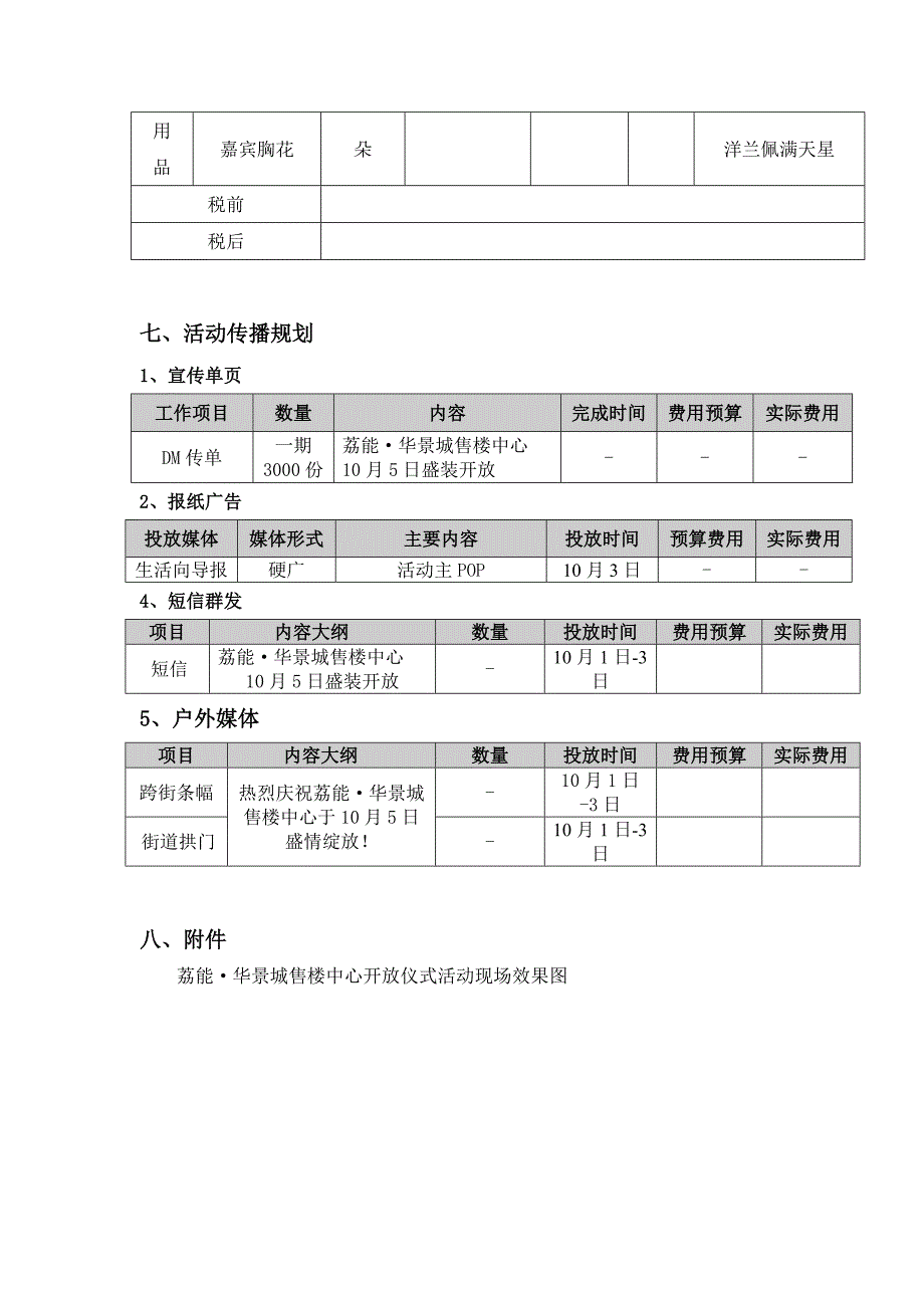 某房地产公司售楼中心开放仪式策划方案110930_第4页