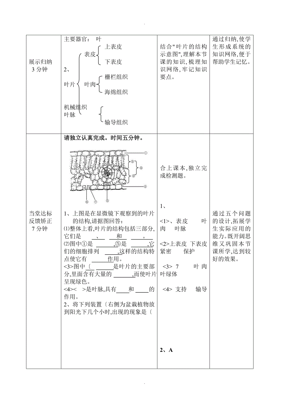 绿色植物的蒸腾作用教学案_第4页